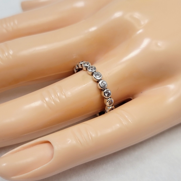 Sterling Silver Eternity Band - Picture 5 of 17